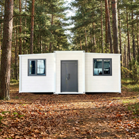 Maison conteneur préfabriquée moderne, portable, extensible et respirante, tout-en-un, modulaire, pour bureau, villa, salon, chambre, salle de sport
