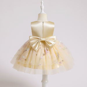 Robe d'été pour bébé fille, style A-line, nouvelle collection 2022, champagne, vintage, paillettes, robe de fête pour bébé - Product Image 2