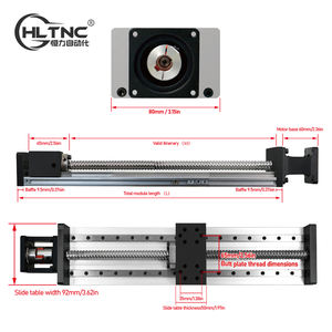 Tavola Scorrevole Asse Z HLTNC HL2080 con Doppia Guida Lineare, Campo di Scorrimento da 100mm a 1200mm, Modulo Kit Robot per CNC - Product Image 2