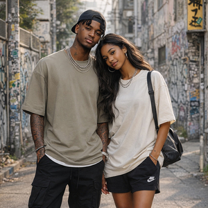Fabricants de vêtements de haute qualité, logo personnalisé, streetwear, t-shirts en coton surdimensionnés pour hommes, t-shirt uni pour hommes, t-shirts pour hommes - Product Image 1