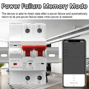 Interruptor de Circuito Eléctrico WiFi Tuya SW-ACW-1P, 1P-2P-3P-63A con Medidor de Energía y Protección Contra Fugas, Dispositivo Inteligente para el Hogar - Product Image 4
