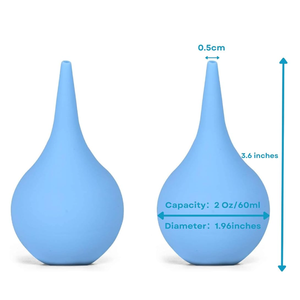 حقنة لمبة الأذن الزرقاء لإزالة شمع الأذن حقنة لمبة شمع الأذن لتنظيف آمن ولطيف - Product Image 3