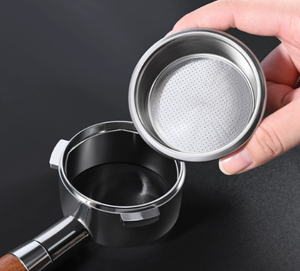 Tazón de polvo con mango para máquina de café expreso, tazón de polvo, tazón ciego de limpieza, accesorio de filtro de extracción de café simple/<span class=keywords><strong>doble</strong></span> - Product Image 5