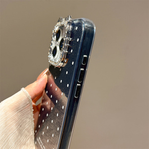 Custodia Protettiva Lucida con Glitter e Strass a Orecchie di Gatto per <span class=keywords><strong>iPhone</strong></span> 17 <span class=keywords><strong>Pro</strong></span> <span class=keywords><strong>Max</strong></span> 16 15 <span class=keywords><strong>14</strong></span> 13, Colore Caramella - Product Image 6