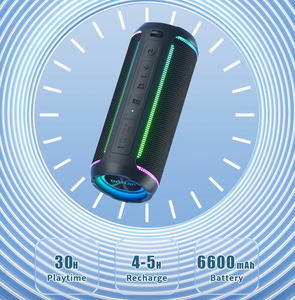 Ohayo <span class=keywords><strong>X3</strong></span> 40W Không Dây <span class=keywords><strong>Bluetooth</strong></span> Loa Không Dây Đầy Màu Sắc Đèn Vải USB TF AUX Loa Siêu Trầm Ngoài Trời Di Động <span class=keywords><strong>Mini</strong></span> Loa - Product Image 5