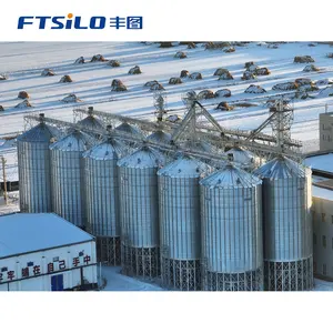 Galvanized steel corrugated storage silo agriculture 30 tons grain bin silos