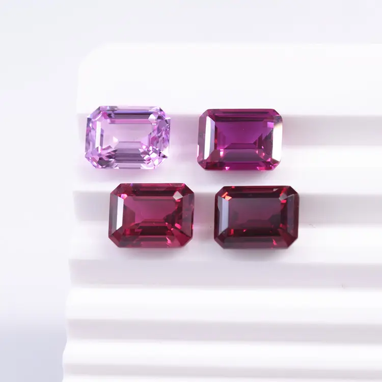 Kéo Phương Pháp 5A Hình Bầu Dục Lê Ngọc Lục Bảo Cắt Lỏng Ruby Đá Quý Tourmarine Hồng Hồng Hồng Phòng Thí Nghiệm Lớn Ruby Đá