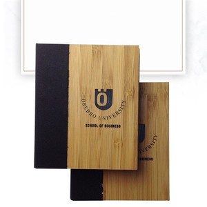 Cuaderno de madera de bambú A5, Logo personalizado, ecológico, para negocios, regalo de promoción - Product Image 4