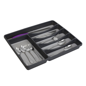 Boîte de rangement en PP pour couverts, compartiments empilables, organisateur rectangulaire pour la maison, la cuisine, la vaisselle - Product Image 6