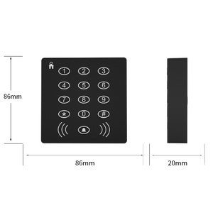 Không thấm nước kiểm soát truy cập hệ thống sản phẩm ID IC Đầu đọc thẻ mật khẩu cửa kiểm soát truy cập hệ thống cho văn phòng - Product Image 3