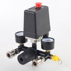 Pressostat automatique Bama 90-120 PSI pour compresseur d'air, pièces détachées avec manomètres et vannes - Product Image 3