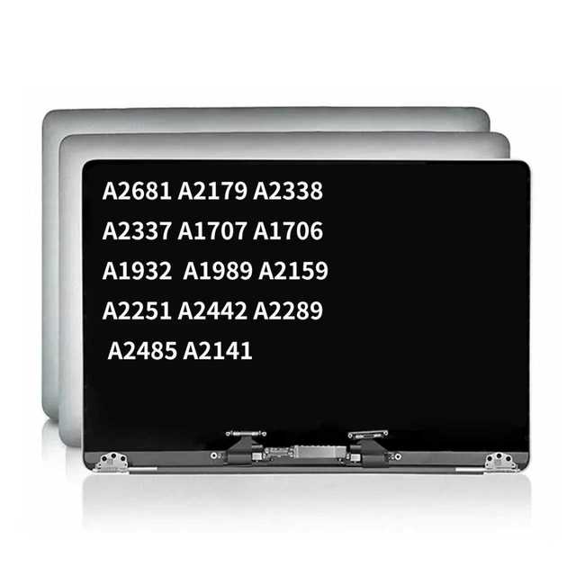 For MacBook Air Pro A2681 A2179 A2338 A2337 A1707 A1706 A1932 A1989 A2159 A2251 A2442 A2289Full LED LCD Screen Display Assembly