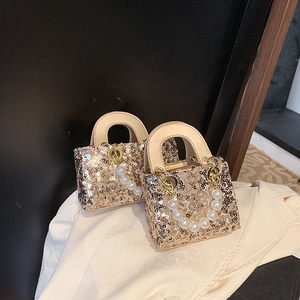 Vendita calda Bling carine signore <span class=keywords><strong>Mini</strong></span> borsa a tracolla e borse di lusso giovani donne perle <span class=keywords><strong>Mini</strong></span> borse Tote per ragazze - Product Image 2
