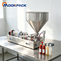 Machine de remplissage de pâtes liquides Moonpack G1WGD300-2500ml pour beurre de cacahuète, mayonnaise, pâtes sucrées, sauces chocolatées