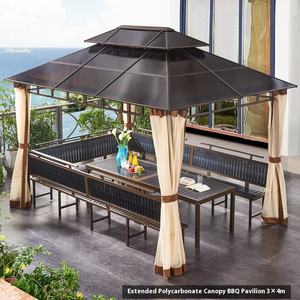 Tienda de sombrilla móvil de pérgola de cuatro esquinas de <span class=keywords><strong>aluminio</strong></span> <span class=keywords><strong>para</strong></span> exteriores simple <span class=keywords><strong>para</strong></span> patio <span class=keywords><strong>para</strong></span> ocio móvil de ocio al aire libre - Product Image 4