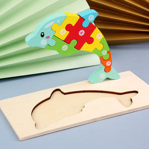 Educativo 3d puzzle in legno giocattoli puzzle per <span class=keywords><strong>i</strong></span> più piccoli <span class=keywords><strong>con</strong></span> <span class=keywords><strong>numeri</strong></span> bambino animale cartone animato dinosauro altri puzzle - Product Image 5