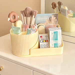 IStapromo Gifts Cosmetic Storage <b>Box</b> Desktop Large Capacity Lipstick Eye Shadow Eyebrow Pen Makeup Brush Holder Rotating Rack - Product Image 2