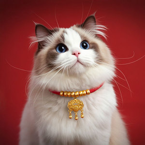 Collier pour chat avec fermoir de longévité, collier doré pour animaux de compagnie, clochette silencieuse, pendentif pour chat et chien, toutes saisons, monochrome, coton et polyester - Product Image 4