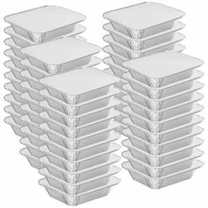 1000 Packs 2.25LB Oblong Aluminum <b>Foil</b> Pan Disposable Food Grade PP Lid Baking Use Wholesale Aluminum <b>Foil</b> Tray <b>Container</b> - Product Image 3