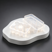 Boîtes en plastique transparent jetables de 3 ml à 20 ml (lot de 10) pour poudre lyophilisée et stockage de vaccins, étui pour peptides - Vente en gros