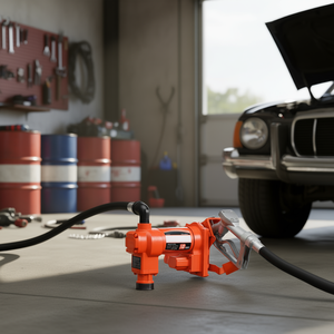 Pompe de transfert de carburant 12V DC 16 GPM avec buse manuelle, extracteur de diesel et essence, tuyau d'aspiration, pièces pour biodiesel, modèle - Product Image 2