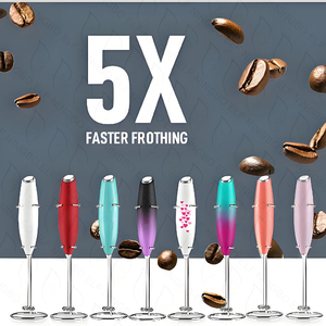 Cầm Tay Điện thép không gỉ sữa Frother máy thiết kế hiện đại Matcha Whisk uống <span class=keywords><strong>Mixer</strong></span> với trà đứng - Product Image 4