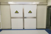 Porte d'hôpital intérieure de style industriel moderne propre barrière stérile en acier inoxydable en plastique ouverture manuelle Style ouvert roulant