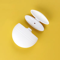 50g PE Flip Round Cosmetic Packaging Crème pour le visage Lotion Sous-bouteille Bouteille en forme d'oeuf pour la crème solaire et l'emballage de la crème pour les mains