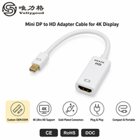 Cable Adaptador Mini DP a HDMI 4K*2K, Producto Más Vendido, Adaptador de Cable Mini DP a HDMI 4K para Portátil