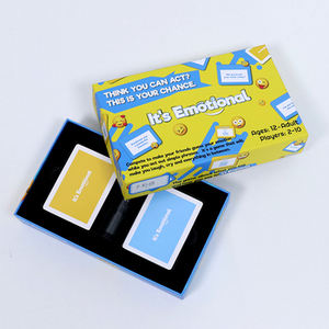 Impresión personalizada 200 tarjetas Amistad Risa Llorando Es Emocional Fácil Juego de cartas divertido para la familia Noches de fiesta para adultos - Product Image 3