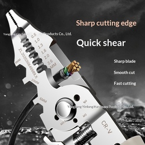 Key plate new 21-in-one wire stripping pliers industrial grade multi-functional screw thread splitting wire winding electrician - Product Image 2