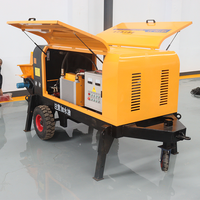 Pompe à béton antidéflagrante de 55 kW, type remorque, mini-pompe à béton pour l'exploitation minière, utilisée dans les mines de charbon souterraines