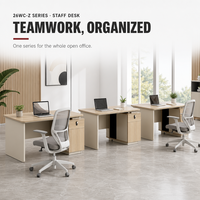 Bureau d'ordinateur individuel moderne et simple avec structure en bois, table d'écriture de bureau au design modulaire, durable, vente en gros