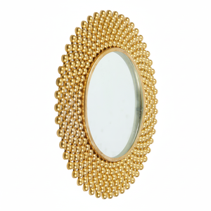 Nuevo espejo de pared de forma redonda de diseño moderno de lujo para decoración del hogar disponible a precio a granel espejo de pared - Product Image 1