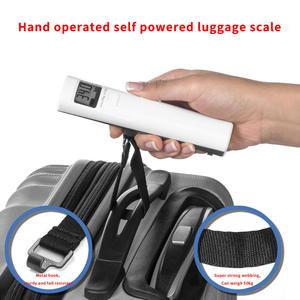 El sallamak güç üretimi 50kg taşınabilir manuel dijital asılı bagaj ağırlık tartısı gerek pil - Product Image 5