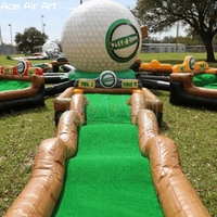 Mini-terrain de golf 9 trous | Jeu de golf gonflable portable pour événements, fêtes et divertissements en plein air