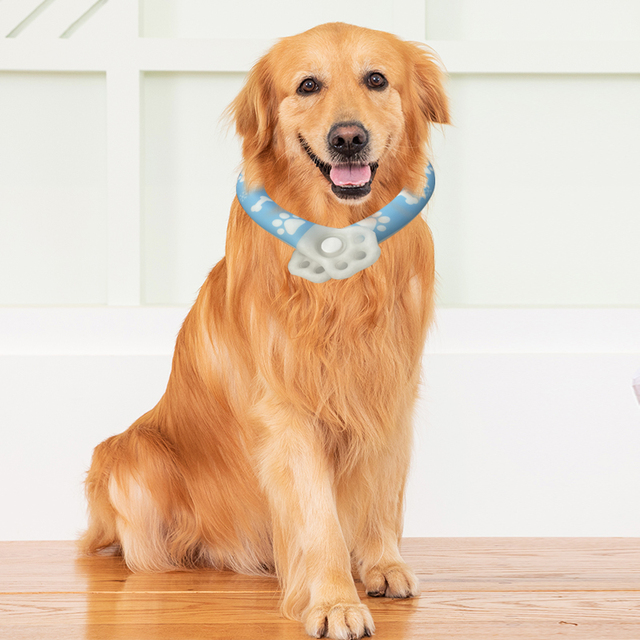 Adjustable Fluorescent Cooling Collar for Dogs Summer Pet Outdoor Activity Neck Cooler for Pet Camping Furniture