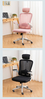 Chaise de bureau exécutive en maille, confortable et robuste, pour ordinateur, mobilier de maison, chaise de conférence ergonomique pivotante à roulettes, vente en gros