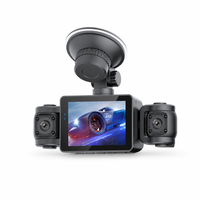 Caméra embarquée 4 canaux 360° 1080P à quatre objectifs avec Wi-Fi, vision nocturne, WDR et surveillance de stationnement 24h (avant, arrière, gauche, droite)