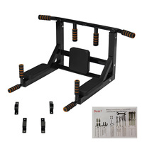Porte d'exercice Barre de gymnastique Montage mural horizontal Menton Porte de fitness Barre de traction