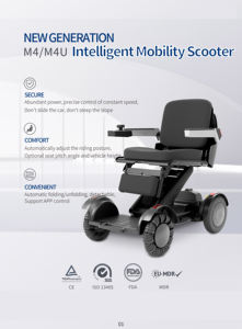 Scooter Motorizado Todoterreno Inteligente, Silla de Ruedas Eléctrica Plegable con Asiento Ajustable para Personas con Discapacidad - Product Image 6