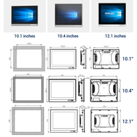 Vente directe d'usine 17 pouces eau Usb plat capacitif Lcd moniteur à écran tactile industriel panneau HD affichage industriel