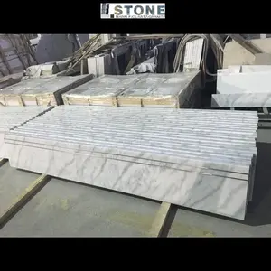 Foshan CARRARA WHITE et Chine Carreaux de sol d'escaliers blancs de fournisseurs de fabricants de marbre