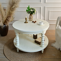 Table basse extensible décorative INNOVA, style moderne minimaliste, panneau en bois blanc, durable, facile à assembler, style nordique, pour la maison européenne