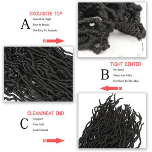 Crochet Cheveux Vague D'eau Passion Twist Ondulés Tressage Cheveux Ombre Synthétique Passion Twist Pour En Détresse Papillon Locs - Product Image 5