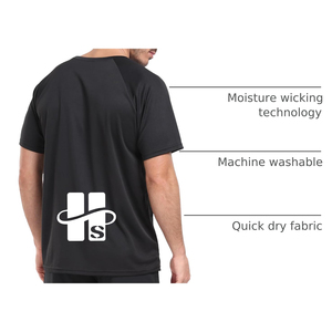Camisetas Deportivas de Hombre al por Mayor, Personalizadas, de Secado Rápido, Corte Regular, Transpirables, Ligeras, de Poliéster, con Manga Raglán y Malla - Product Image 4