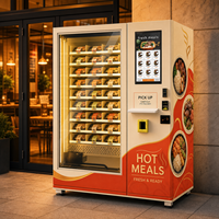 Distributeur automatique de repas chauds pour les repas prêts à manger, les sandwichs, les hamburgers et les wraps au poulet