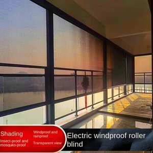 <span class=keywords><strong>Volet</strong></span> <span class=keywords><strong>roulant</strong></span> extérieur coupe-vent, pare-soleil électrique, isolation thermique, balcon, ombrage total, gazebo, rideau de levage, lumière du soleil, verre - Product Image 3