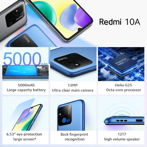 Teléfono Inteligente <span class=keywords><strong>Redmi</strong></span> <span class=keywords><strong>10A</strong></span> con ROM Global, Pantalla Grande <span class=keywords><strong>de</strong></span> 6.53 Pulgadas, MTK Helio G25 Octa Core, Batería <span class=keywords><strong>de</strong></span> 5000 mAh, Cámara <span class=keywords><strong>de</strong></span> 13MP, 4G - Product Image 5