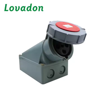 Yüksek Kaliteli LOVADON IEC 60309 125Amp Endüstriyel IP67 4Pin Su Geçirmez Fiş Soketi CE Dişi 380-415V 3P+E ABD Standardı